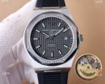 Swiss Quality Girard-Perregaux GP Laureato Watches Diamond-set Bezel Rubber Strap